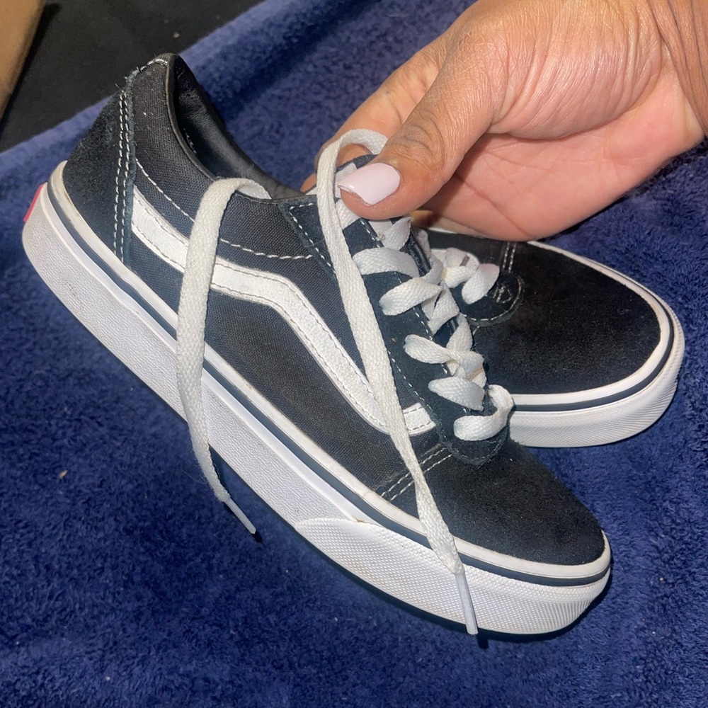 Kids Black Classic Vans